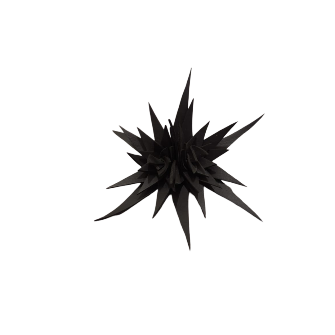 Spiked Noir Avant-Garde Brooch