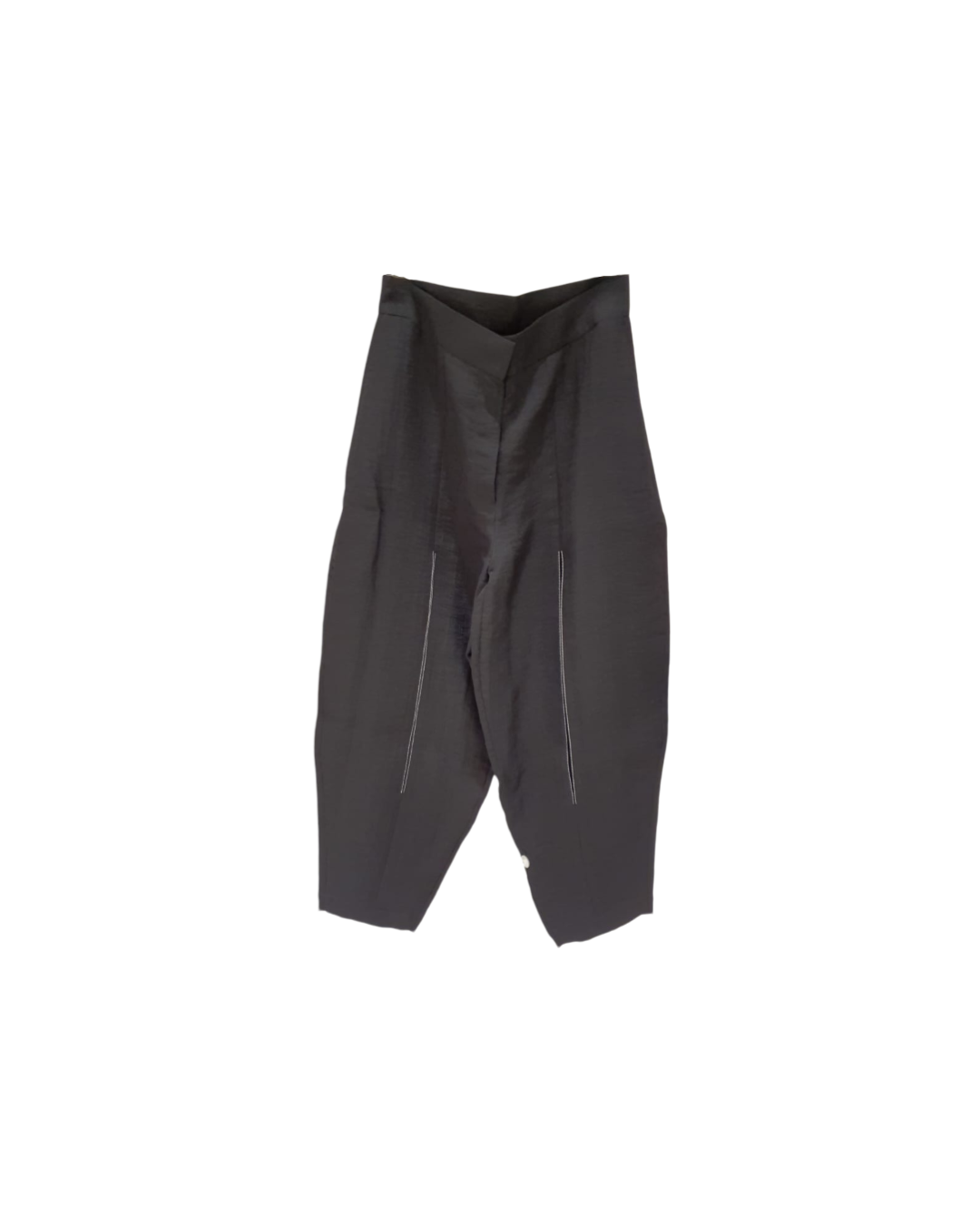 Open Pleat Wide-Leg Pants – Lightweight Minimalist Trousers