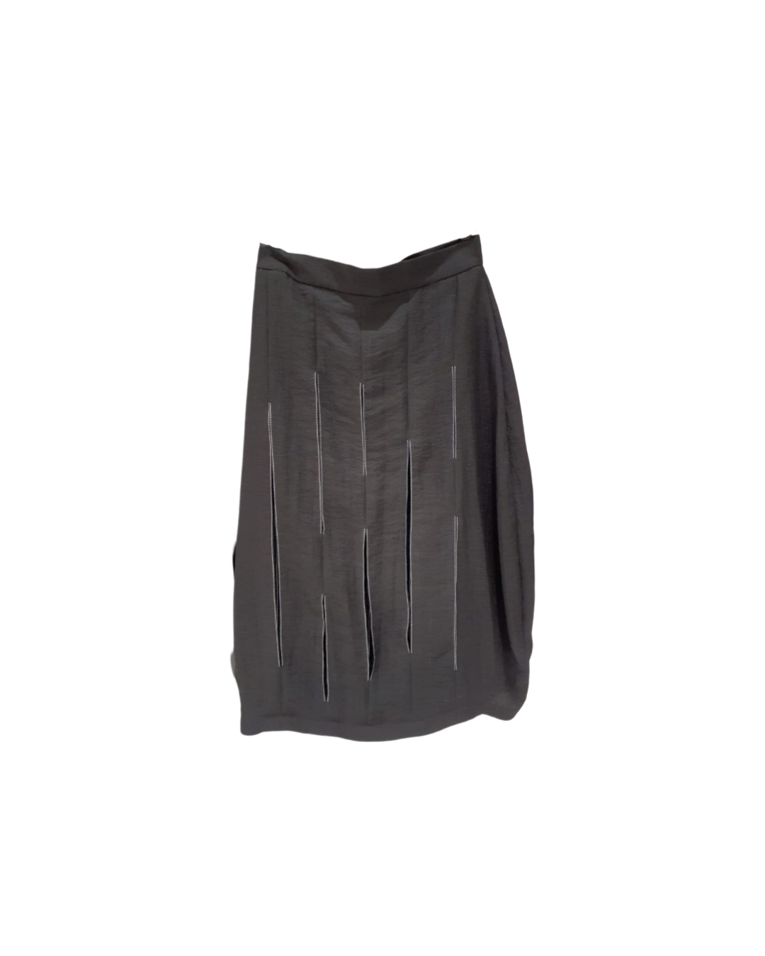 Open Pleat Midi Skirt – Lightweight Flowing Skirt
