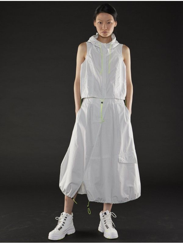 Drawstring Balloon Midi Skirt – Casual Urban Streetwear