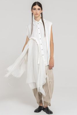 Asymmetrical Draped Shirt Dress Asymmetrical Draped Shirt Dress