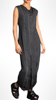 Asteroid Cloud Sleeveless Panel Dress – Modern Minimalist Design