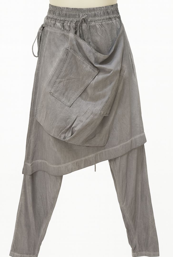 Avant-Garde Layered Pocket Pants – Urban Edge Minimalist Trousers