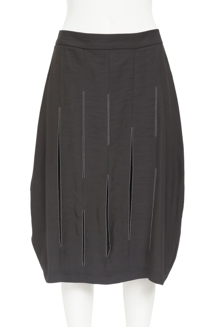 Open Pleat Midi Skirt – Lightweight Flowing Skirt