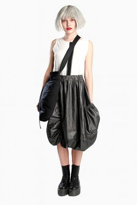 Statement Black Skirt - Modern Voluminous Design