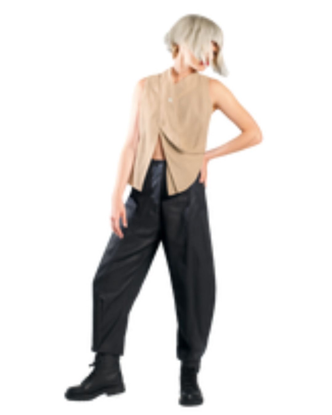 Draped Asymmetrical Vest Top -