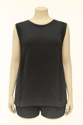 Black Sleeveless Minimalist Top