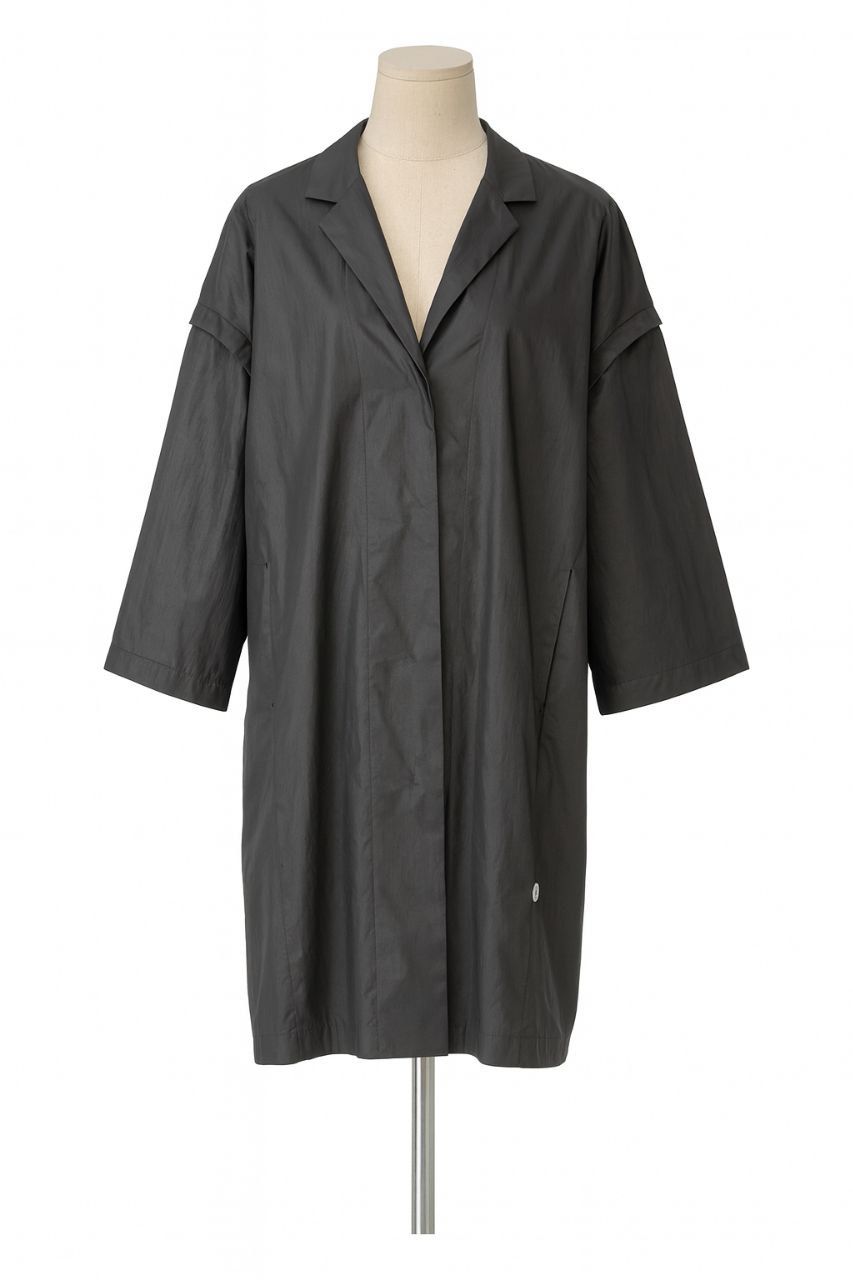 Black Oversized Coat-Style Shirt