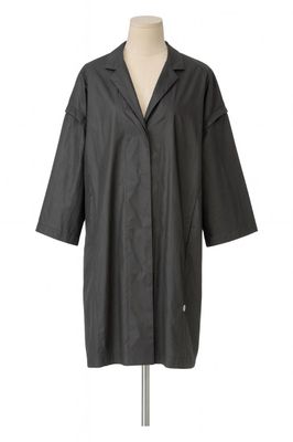 Black Oversized Coat-Style Shirt