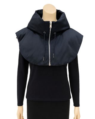 Detachable Padded Hooded Capelet