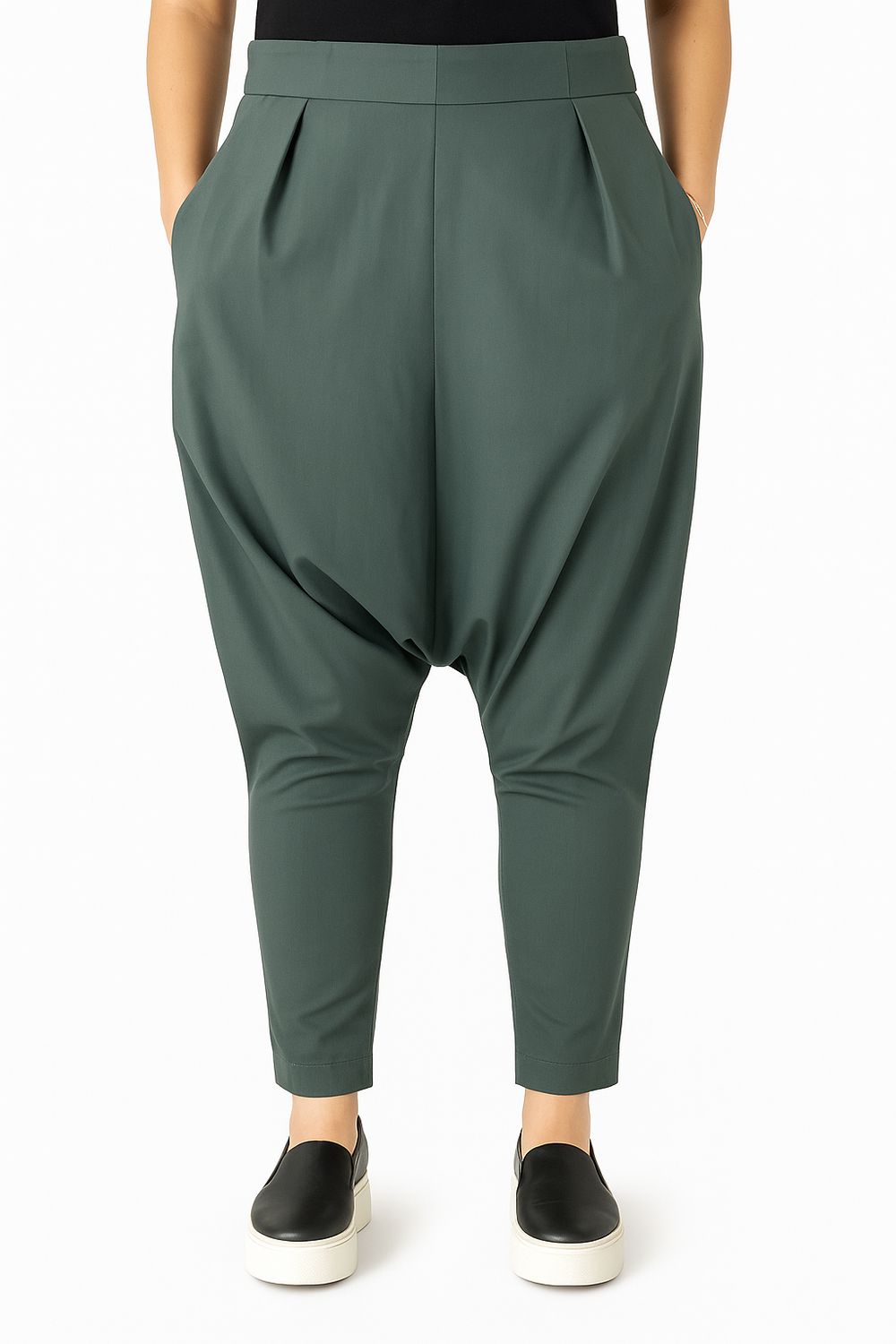 Drop-Crotch Tapered Pants – Contemporary Urban Fit