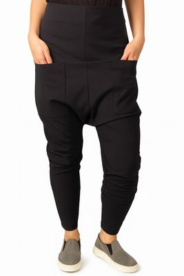 Drop-Crotch Jogger Pants – Oversized Pocket Design
