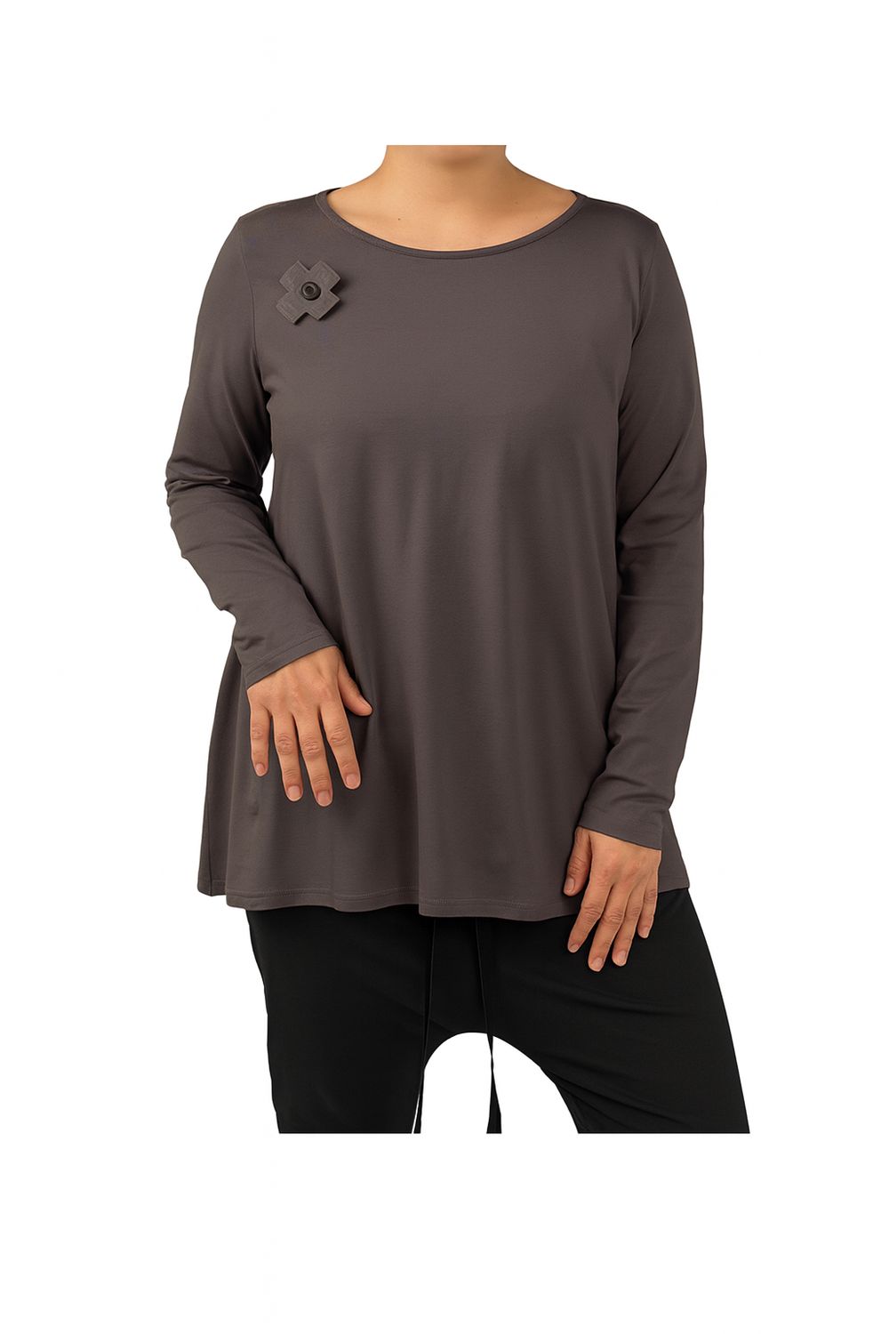 Long Sleeve Tunic Top – Relaxed Minimalist Style