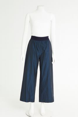Dark Grey Technical Wide-Leg Pants