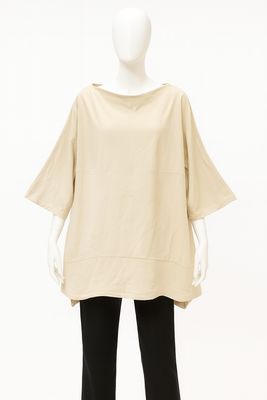 Oversized Cream Cotton Top