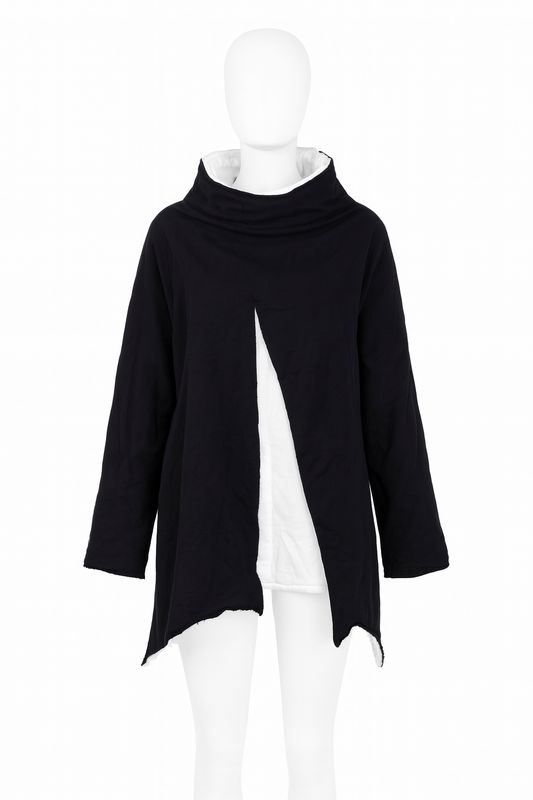 Two-Tone Asymmetric Layered Jacket