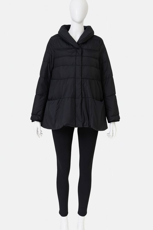 Quilted Puff Peplum Jacket