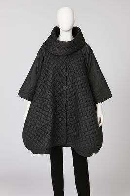 Oversized Quilted Cocoon Coat
