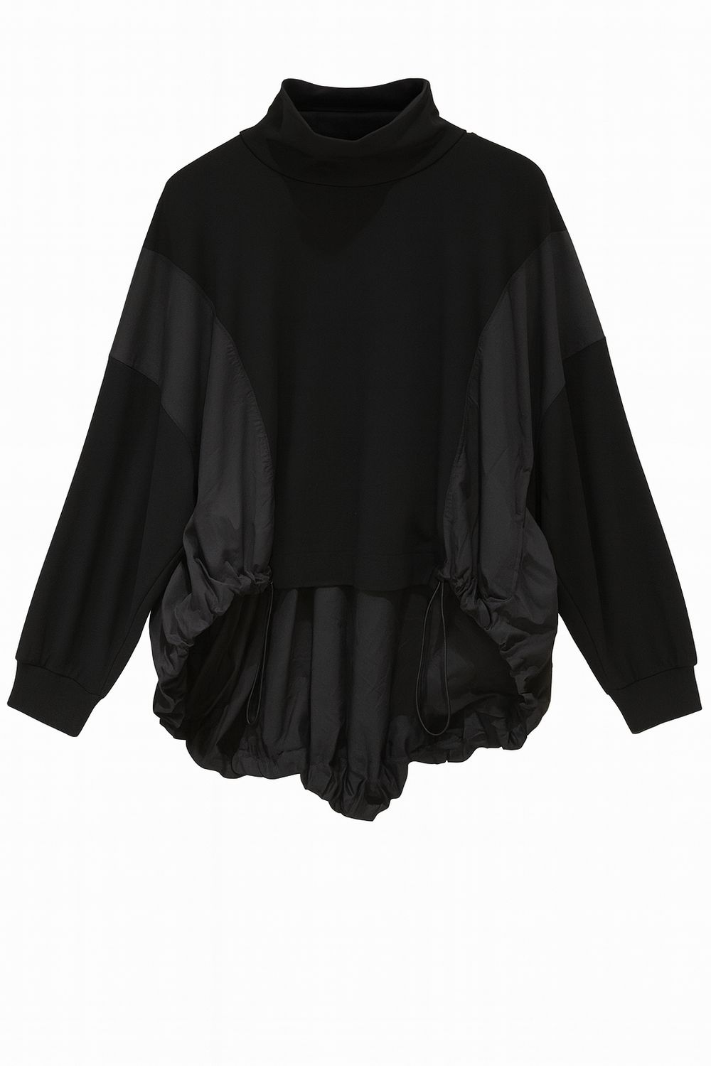 Voluminous Drawstring Tunic Top
