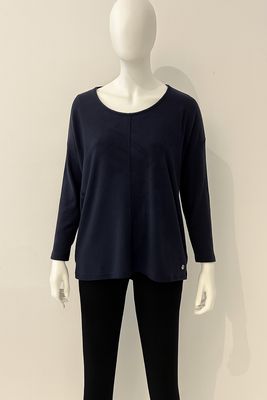 Minimalist Navy Relaxed Fit Top