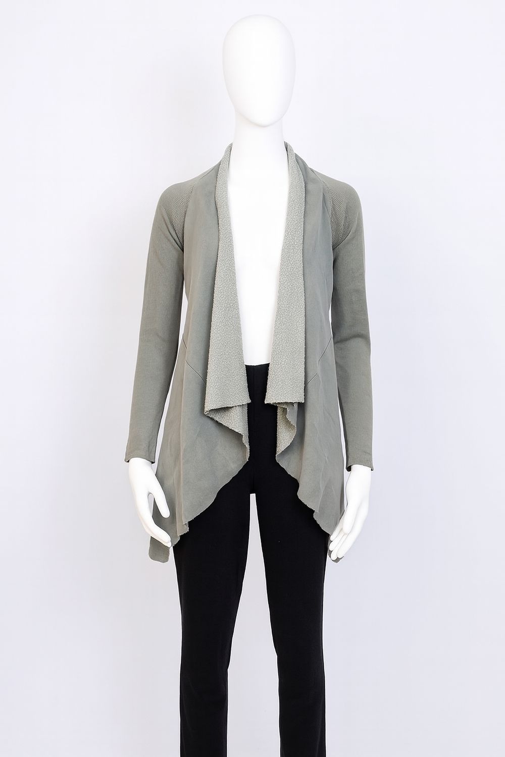 Draped Shearling-Effect Jacket