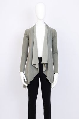Draped Shearling-Effect Jacket