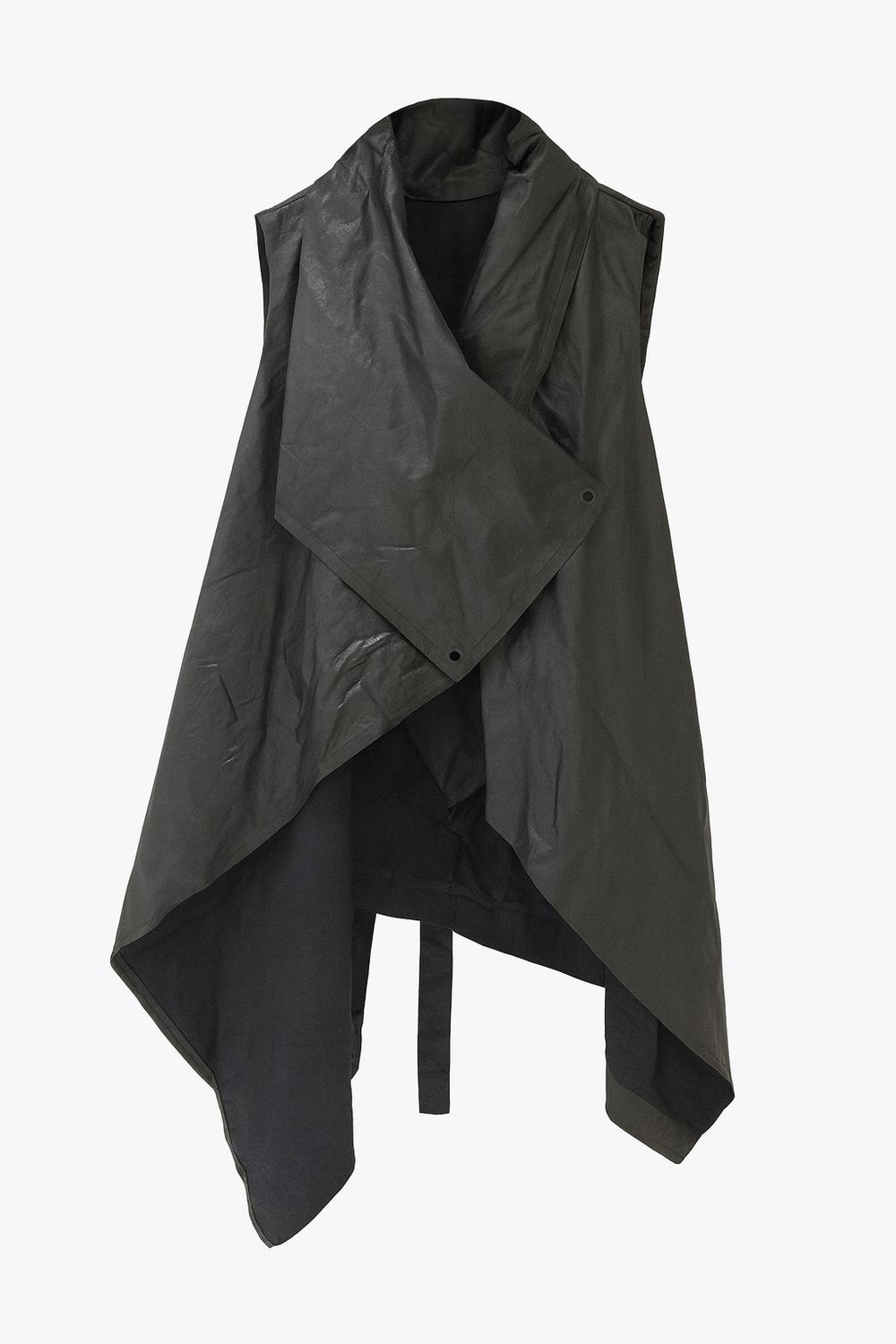 Asymmetric Sleeveless Oversized Coat