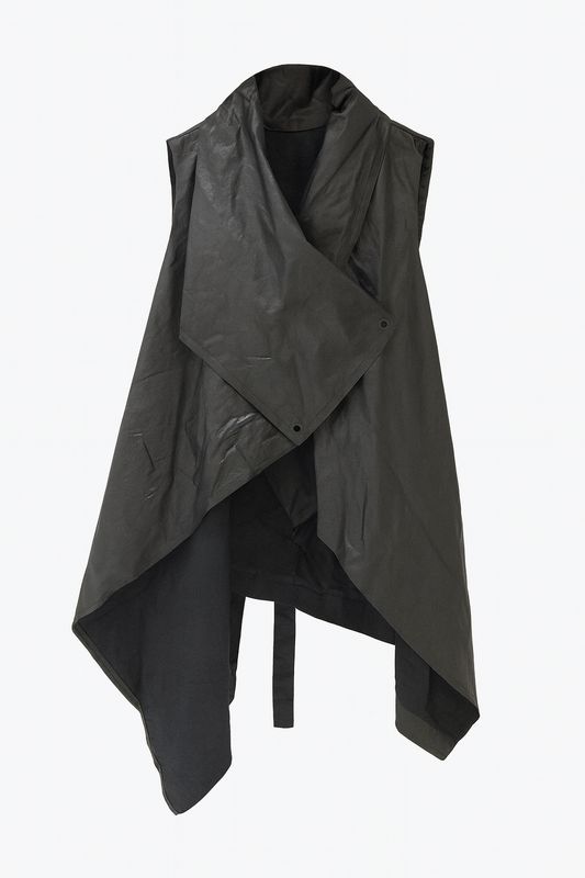 Asymmetric Sleeveless Oversized Coat