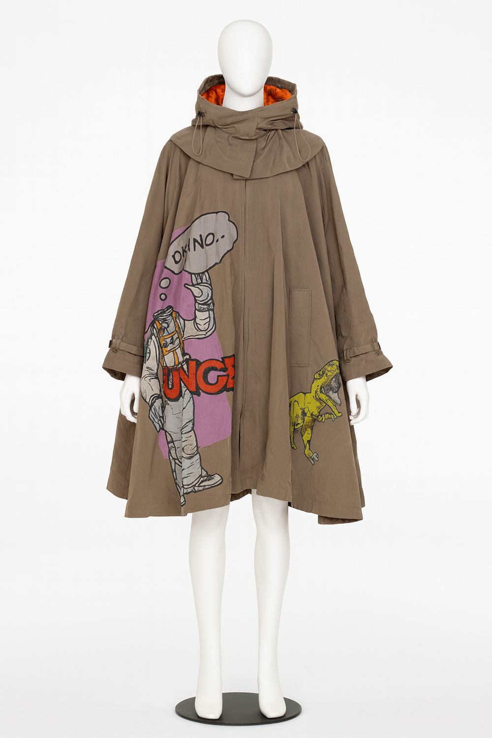 Amal Azhari x Puntodue Graphic Trench Coat
