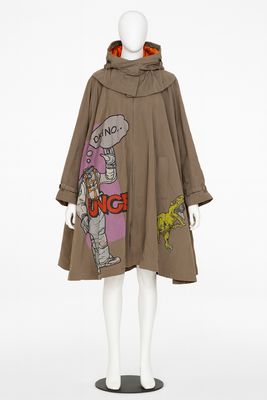 Amal Azhari x Puntodue Graphic Trench Coat