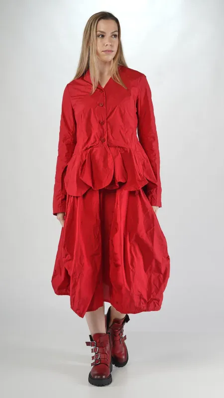 Sculpted Peplum Utility Jacket