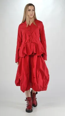 Sculpted Peplum Utility Jacket