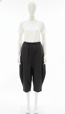 Black Sculpted Balloon Pants
