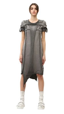 Asymmetrical Washed Dress – Contemporary Effortless Chic