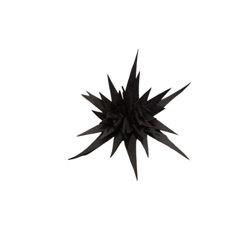 Spiked Noir Brooch – Avant-Garde Statement Pin