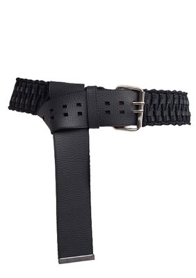 Woven Oversized Buckle Belt