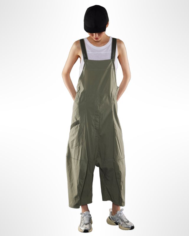 Oversized Utility Overalls – Relaxed Streetwear Jumpsuit