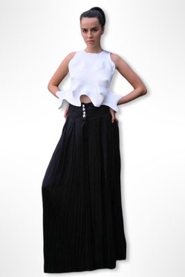 Flowy Maxi Skirt – Elegant Minimalist Long Skirt