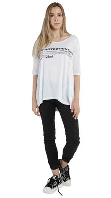 Graphic Long Sleeve Tunic Top – Contemporary Streetwear Essential