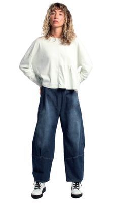 Peplum Long Sleeve Top – Feminine Structure Meets Comfort