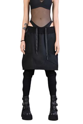 Avant-Garde Layered Skirt-Pants Hybrid – Edgy &amp; Fluid Design