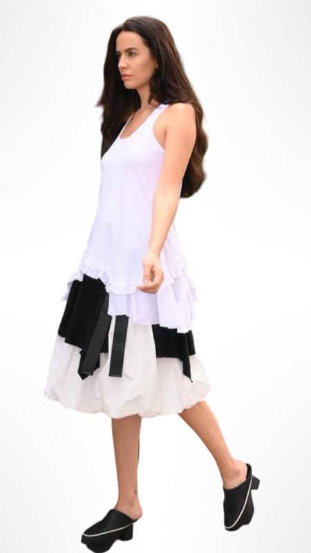 Asymmetrical Layered Sweat Skirt – Edgy Urban Athleisure