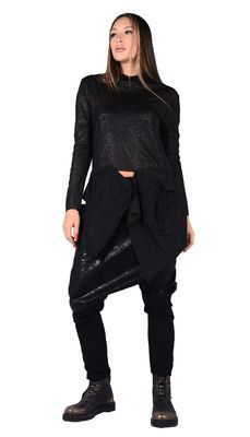Black Hybrid Harem Pants – Modern Comfort Meets Edge