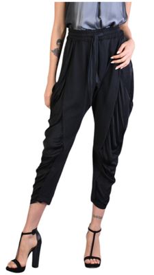 Draped Harem Pants – Fluid Avant-Garde Comfort