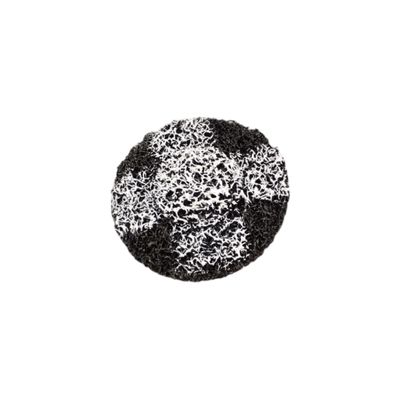 Black &amp; White Textured Brooch – Modern Monochrome Accessory