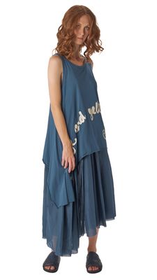 Asymmetric Layered Midi Dress – Elegant &amp; Contemporary