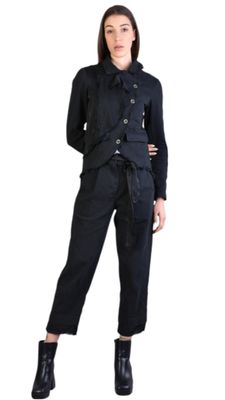 Asymmetrical Frayed Jacket – Deconstructed Urban Edge
