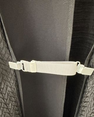 Adjustable White Fabric Clips – Styling Hardware Accessory-LARGE