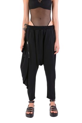 Asymmetrical Draped Harem Pants – Modern Urban Statement