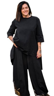 Asymmetric Oversized Blouse​